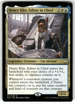 MAGIC DENRY KLIN, EDITOR IN CHIEF 71 COMMANDER: STREETS OF NEW CAPENNA NM - Image 1