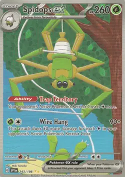 Spidops ex 243/198 Special Illustration Rare Scarlet & Violet Pokemon Card - Image 1
