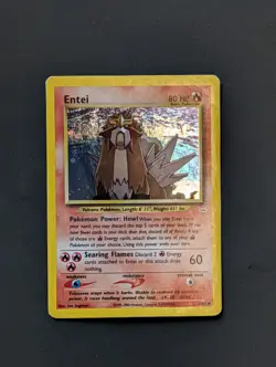 Pokemon Entei Neo Revelation TCG Holo Unlimited Rare Card 6/64 MP Condition - Image 2