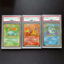 PSA 9 10 Venusaur Charizard Blastoise set 003 Pokemon Card Classic Japanese - Image 1