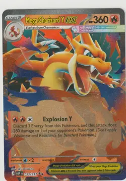Mega Charizard Y ex 022/217 Double Rare ME: Ascended Heroes Pokemon Near Mint - Image 1