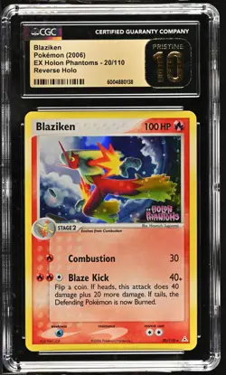 Pokemon Blaziken EX Holon Phantoms Reverse Holo Rare #20 CGC 10 Pristine - Image 1