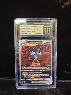 Hisuian Samurott VSTAR #GG52 CGC Pristine 10 - 2023 Pokemon Crown Zenith GG - Image 1