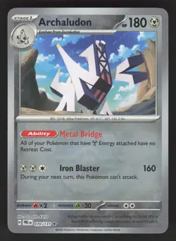 Archaludon 070/131 Master Ball Pokemon Prismatic Evolutions NM - Image 1