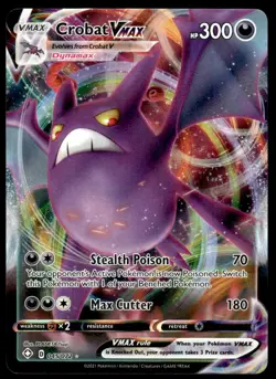 Pokemon TCG Shining Fates #045/072 Crobat VMAX NM - Image 1
