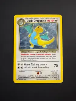 Dark Dragonite 5/110 Pokemon Legendary Collection Holo Rare Damaged (DMG) 2002 - Image 1