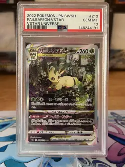Pokemon Japanese JP Leafeon Vstar 210/172 SAR Vstar Universe S12a PSA 10 - Image 1