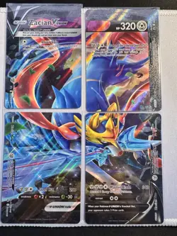 Pokemon Sword & Shield Zacian V-Union SWSH163 SWSH164 SWSH165 SWSH166 Set of 4 - Image 1