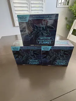 LOT OF 3 POKEMON - PHANTASMAL FLAMES - ETB - FACTORY SEALED! Elite Trainer Box - Image 1