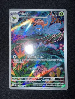 Pokemon TCG Gloom Illustration Rare Holo SV03 Obsidian Flames 198/197 - Image 1