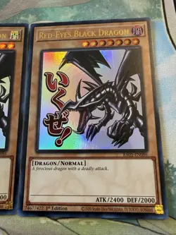 X2 Yugioh Red-Eyes Black Dragon RA05-EN086 - Image 3