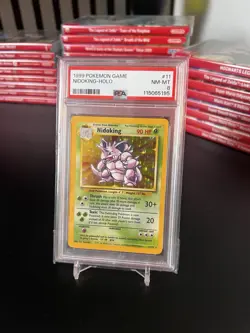 Nidoking #11 Base Set Holo graded card PSA 8 Pokemon 1999 English - Image 1