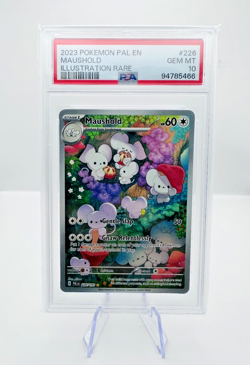 POKEMON MAUSHOLD 226 PSA 10 PAL EN PALDEA EVOLVED 2023 ILLUSTRATION RARE Low POP - Image 1