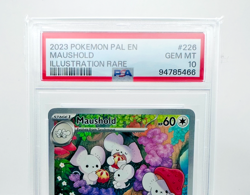 POKEMON MAUSHOLD 226 PSA 10 PAL EN PALDEA EVOLVED 2023 ILLUSTRATION RARE Low POP - Image 3