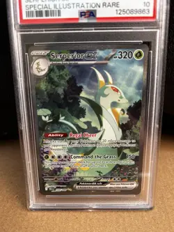 2025 Pokemon Serperior ex 164/086 Black Bolt Special Illustration Rare PSA 10 - Image 4