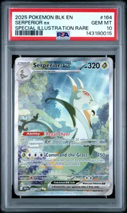 2025 POKEMON BLK EN-BLACK BOLT SPECIAL ILLUSTRATION RARE SERPERIOR EX PSA 10 - Image 1