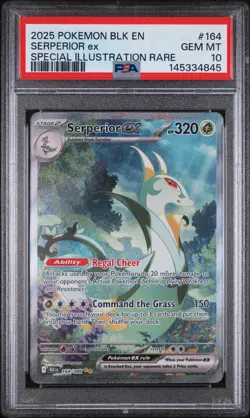 2025 POKEMON BLK EN-BLACK BOLT SPECIAL ILLUSTRATION RARE SERPERIOR EX PSA 10 - Image 1
