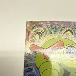 1999 Topps #10 Caterpie Rainbow Foil TV Pokemon Animation Series 1 Black Logo LP - Image 2