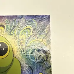 1999 Topps #10 Caterpie Rainbow Foil TV Pokemon Animation Series 1 Black Logo LP - Image 3