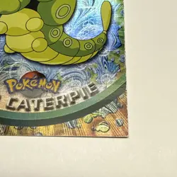 1999 Topps #10 Caterpie Rainbow Foil TV Pokemon Animation Series 1 Black Logo LP - Image 4