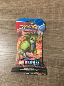 Pokemon Sword & Shield Battle Styles Booster Pack NEW Factory Sealed - Image 1