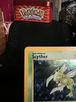 Pokemon Scyther Jungle Holo Rare Unlimited 10/64 1999 70 HP English - Image 2