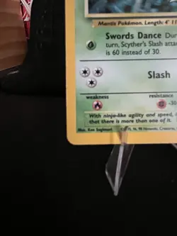 Pokemon Scyther Jungle Holo Rare Unlimited 10/64 1999 70 HP English - Image 5