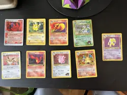 Pokemon TCG Base Set Lot Charizard 4/102 Holo Rare and More - USED UNGRADED - Image 1