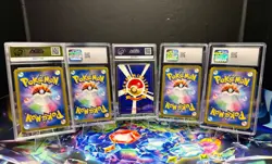 Pokemon CGC/AGS Slab Lot Wyrdeer 9.5 Whimsicott GX Farigiraf Kabu Full Art - Image 2