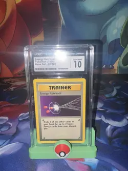1999 Pokemon Base Set Energy Retrieval CGC 10 English #81/102 Vintage - Image 1