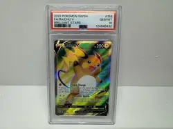 2022 Pokemon Brilliant Stars 158 Raichu V PSA 10 - Image 3