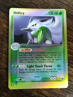 Pokemon Shiftry 12/100 EX Sandstorm Reverse Holo Rare - Image 1