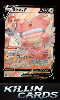 Blissey V TG22/TG30 Pokemon Ultra Rare SWSH12: Silver Tempest Trainer Gallery Ca - Image 1