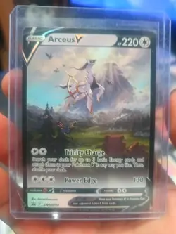 Pokemon Arceus V Promo Holo SWSH204 Sword & Shield Basic 220HP Power Edge - Image 1