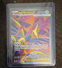 Pokemon TCG Mega Skarmory EX 106/088 POR EN Full Art Foil Basic 260 HP Steel - Image 1