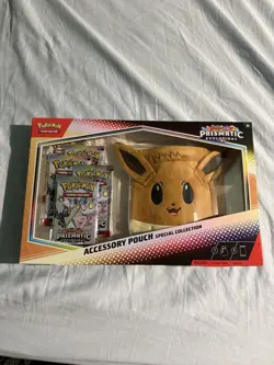 Pokemon TCG Prismatic Evolutions Accessory Pouch Special Collection Sealed 2025 - Image 1