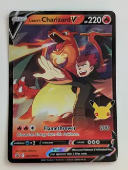 Lance's Charizard V SWSH133 Black Star Promo Pokemon TCG LP - Image 1