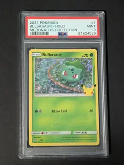 Bulbasaur #1 - Holo - 2021 Pokemon McDonald’s Collection - PSA 9 - Image 1
