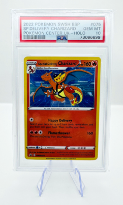 Pokemon Special Delivery Charizard SWSH 075 PSA 10 Gem Mint Pokemon Promo 2022 - Image 1