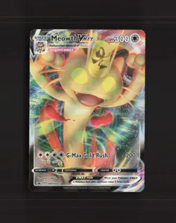 Meowth VMAX SWSH005 Sword & Shield Black Star Promo Holo Pokemon Card NM - Image 1