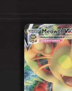 Meowth VMAX SWSH005 Sword & Shield Black Star Promo Holo Pokemon Card NM - Image 3