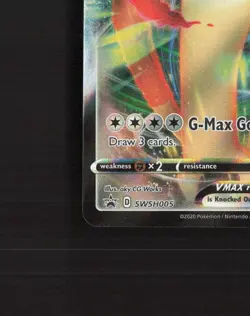 Meowth VMAX SWSH005 Sword & Shield Black Star Promo Holo Pokemon Card NM - Image 5