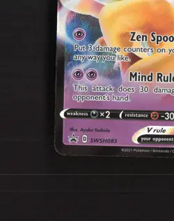 Alakazam V SWSH083 Sword & Shield Black Star Promo Holo Pokemon Card NM - Image 5