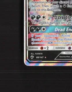 Darkrai GX 88/147 Burning Shadows Ultra Rare Holo Pokemon Card NM - Image 5