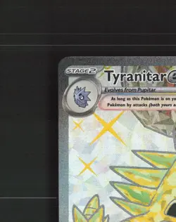 Tyranitar ex 211/197 Obsidian Flames Full Art Ultra Rare Holo Pokemon Card NM - Image 3