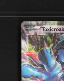 Toxicroak EX 41/106 Flashfire Ultra Rare Holo Pokemon Card DMG - Image 3