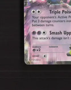 Toxicroak EX 41/106 Flashfire Ultra Rare Holo Pokemon Card DMG - Image 5