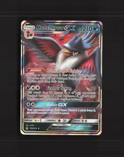 Honchkrow GX 109/214 Unbroken Bonds Ultra Rare Holo Pokemon Card NM - Image 1