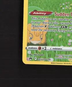 Ditto GG22/GG70 Crown Zenith Full Art Ultra Rare Holo Pokemon Card LP+ - Image 5