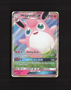 Wigglytuff GX 42/68 Hidden Fates Ultra Rare Holo Pokemon Card NM - Image 1